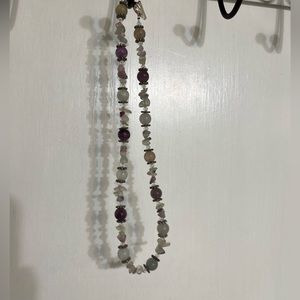 Handmade necklace amethyst